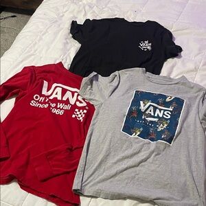 Vans Kids Tees - Red, Black, Gray